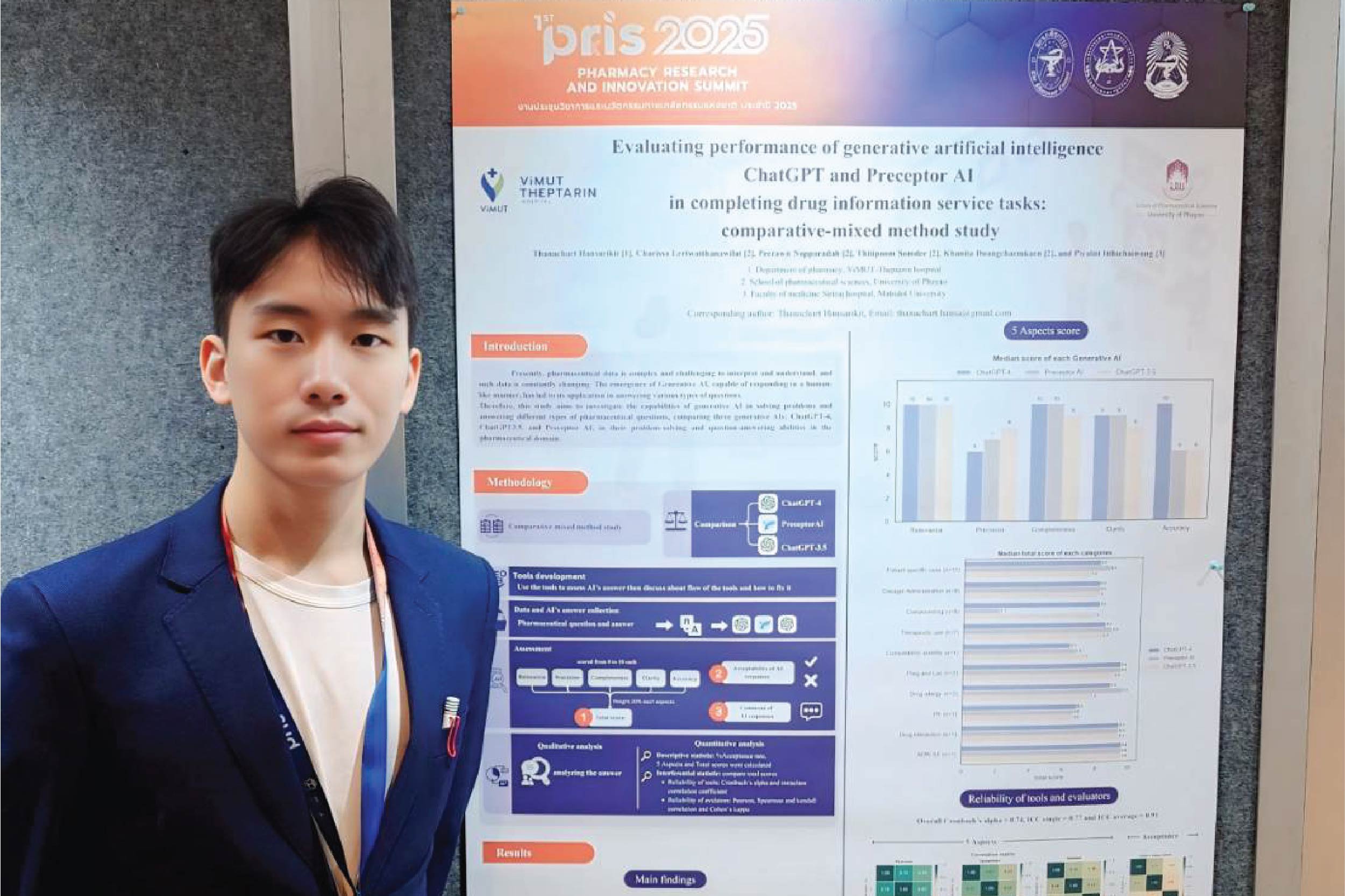 นำเสนอผลงานในการประชุม Pharmacy Research and Innovation Summit 2025 (PRIS 2025)