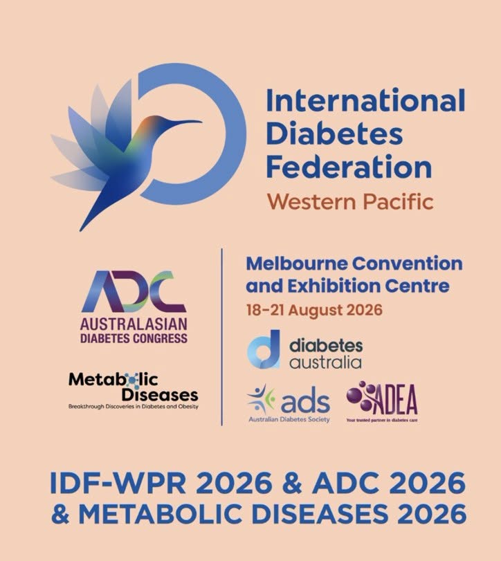 ศูนย์เบาหวาน ไทรอยด์ และต่อมไร้ท่อเทพธารินทร์ ร่วมประชุมวิชาการในงาน IDF-WPR 2026 ณ เมืองเมลเบิร์น ประเทศออสเตรเลีย (18–21 สิงหาคม 2569)