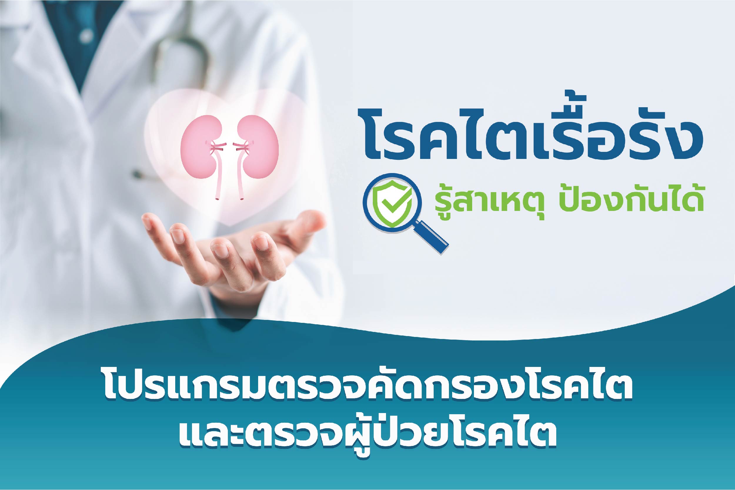 โปรแกรมตรวจคัดกรองโรคไต และตรวจผู้ป่วยโรคไต